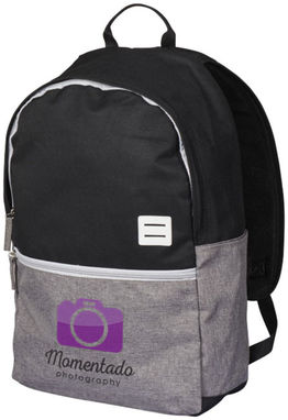 Рюкзак Oliver для ноутбука , колір сірий, суцільний чорний - 12037400- Фото №2