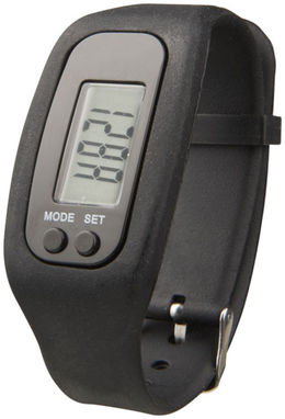 Смарт годинник з крокоміром Get-Fit, колір суцільний чорний - 12613100- Фото №1