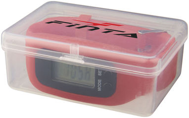 Смарт годинник з крокоміром Get-Fit, колір червоний - 12613102- Фото №2