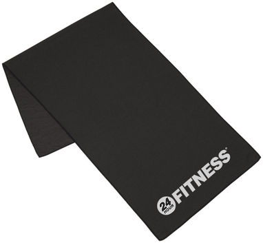 Полотенце для фитнеса Alpha, цвет сплошной черный - 12613500- Фото №2