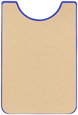 Силиконовый картхолдер для телефона с отверстием для пальца, цвет ярко-синий - 13427001- Фото №4