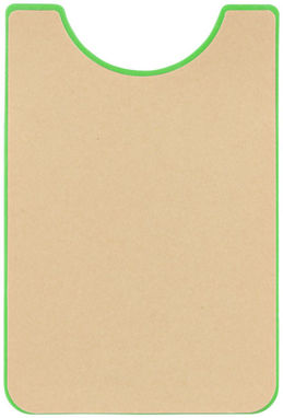 Силиконовый картхолдер для телефона с отверстием для пальца, цвет лайм - 13427004- Фото №4