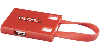 Хаб USB , колір червоний - 13427502- Фото №3