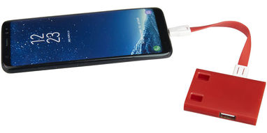Хаб USB , колір червоний - 13427502- Фото №7