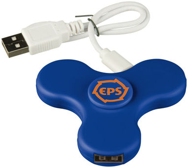 Хаб USB Spin-it Widget , колір яскраво-синій - 13428202- Фото №2