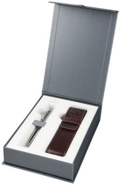 Подарункова коробка з чохлом для ручки, колір сірий - 18980500- Фото №2
