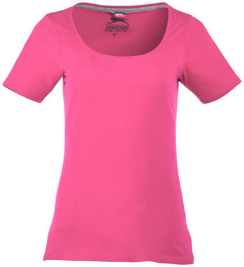 Жіноча футболка з короткими рукавами Bosey, колір рожевий  розмір XS - 33022210- Фото №3