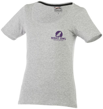 Женская футболка с короткими рукавами Bosey, цвет серый  размер S - 33022961- Фото №2