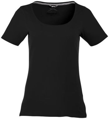 Жіноча футболка з короткими рукавами Bosey, колір суцільний чорний  розмір L - 33022993- Фото №3