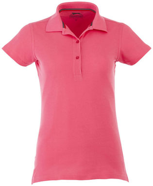 Поло женское с короткими рукавами Advantage, цвет розовый  размер S - 33099211- Фото №3