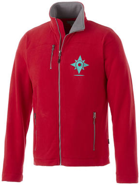 Микрофлисовая куртка Pitch, цвет красный  размер XL - 33488254- Фото №2