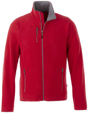 Микрофлисовая куртка Pitch, цвет красный  размер XXL - 33488255- Фото №3