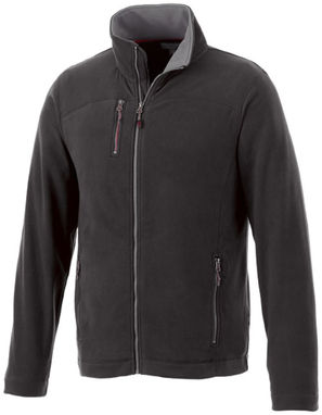 Микрофлисовая куртка Pitch, цвет сплошной черный  размер L - 33488993- Фото №1