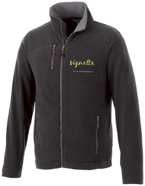 Микрофлисовая куртка Pitch, цвет сплошной черный  размер XL - 33488994- Фото №2