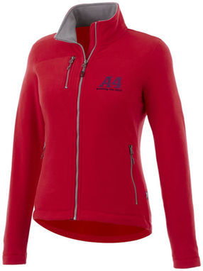 Женская микрофлисовая куртка Pitch, цвет красный  размер S - 33489251- Фото №2
