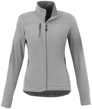 Жіноча мікрофлісова куртка Pitch, колір сірий  розмір XS - 33489900- Фото №3