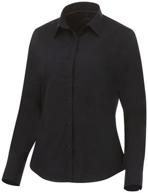 Жіноча сорочка з довгими рукавами Hamell, колір суцільний чорний  розмір L - 38169993- Фото №1
