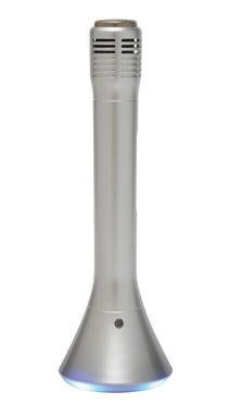 Mікрофон для караоке Bluetooth CHOIR, колір сріблястий - 56-0406220- Фото №3
