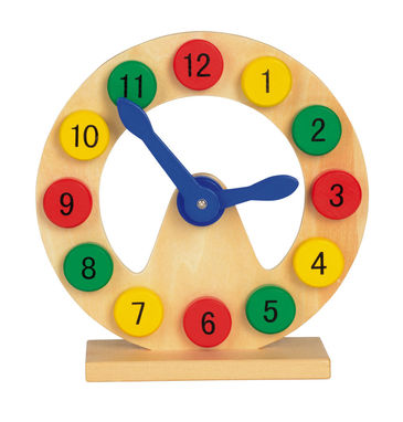 Годинник для навчання та ігор COLOURED TIME, колір різнобарвний - 56-0501025- Фото №1