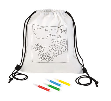 Рюкзак для розфарбовування COLORFUL HOBBY, колір білий - 56-0504113- Фото №1