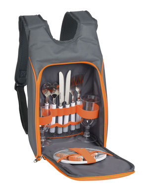 Рюкзак для пикника SMART TRIP, цвет серый, оранжевый - 56-0604039- Фото №1