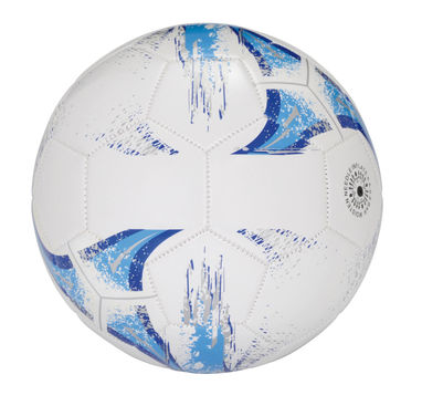 Мяч KICK AROUND, цвет белый, синий - 56-0605037- Фото №1