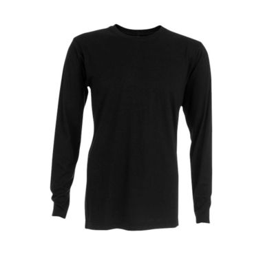 BUCHAREST. Мужская футболка с длинным рукавом, цвет черный  размер L - 30124-103-L- Фото №1