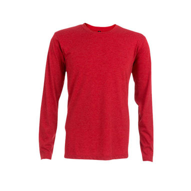 BUCHAREST. Мужская футболка с длинным рукавом, цвет матовый красный  размер L - 30124-195-L- Фото №1