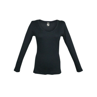 BUCHAREST WOMEN. Женская футболка с длинным рукавом, цвет синий  размер L - 30126-134-L- Фото №1