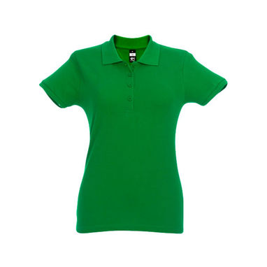 EVE. Женское поло, цвет зеленый  размер S - 30135-109-S- Фото №1