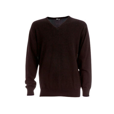 THC MILAN. Чоловічий пуловер з v-подібним вирізом, колір чорний  розмір L - 30149-103-L- Фото №1