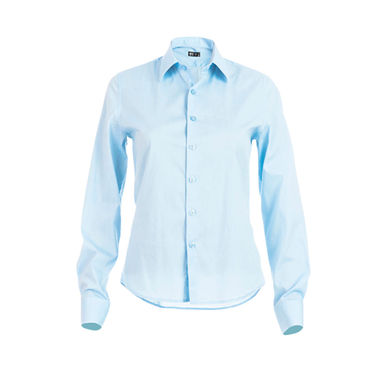 PARIS WOMEN. Женская рубашка popeline, цвет голубой  размер L - 30152-124-L- Фото №1