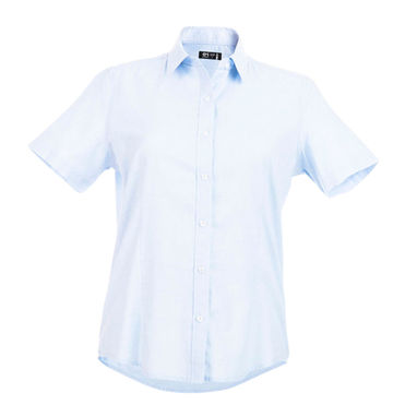 THC LONDON WOMEN. Оксфордська сорочка для жінок, колір блакитний  розмір XL - 30158-124-XL- Фото №1