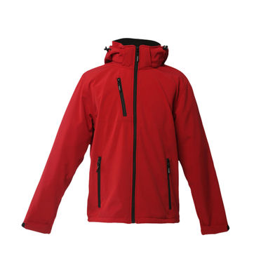 THC ZAGREB. Чоловіча куртка softshell зі знімним капюшоном, колір червоний  розмір L - 30180-105-L- Фото №1