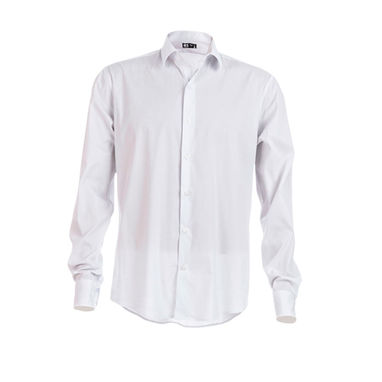 PARIS. Мужская рубашка popeline, цвет белый  размер L - 30194-106-L- Фото №1