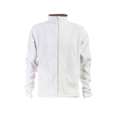 THC HELSINKI WH. Чоловіча флісова куртка з блискавкою, колір білий  розмір L - 30204-106-L- Фото №1