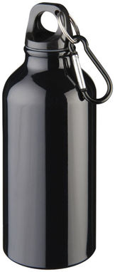 Пляшка для пиття Oregon з карабіном, колір суцільний чорний - 10000201- Фото №1