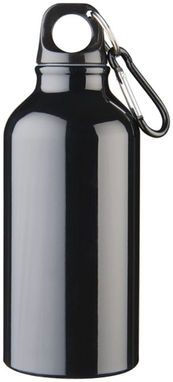 Бутылка для питья Oregon с карабином, цвет сплошной черный - 10000201- Фото №3