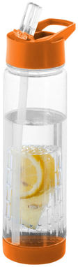 Пляшка з ситечком Tutti frutti, колір білий прозорий, оранжевий - 10031406- Фото №1