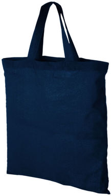 Бавовняна сумка Virginia, колір темно-синій - 12011006- Фото №1