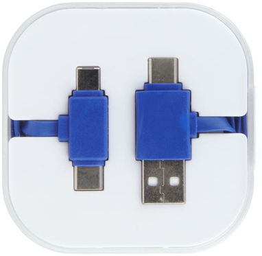 Зарядний кабель Pop-RYL, колір яскраво-синій - 12393802- Фото №3