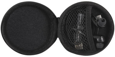 Навушники Sonic з Bluetooth в переносному футлярі, колір суцільний чорний - 12394200- Фото №5