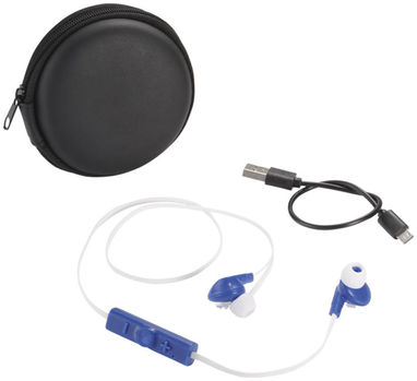 Навушники Sonic з Bluetooth в переносному футлярі, колір яскраво-синій - 12394202- Фото №1