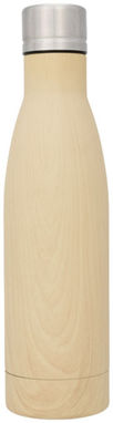 Деревянная вакуумная изолированная бутылка Vasa, цвет коричневый - 10051500- Фото №3