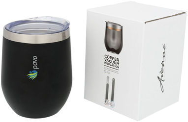 Кубок с вакуумной изоляцией Corzo Copper, цвет сплошной черный - 10051600- Фото №2
