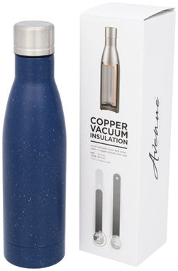 Пятнистая медная вакуумная бутылка Vasa, цвет синий - 10051802- Фото №1