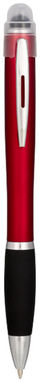 Світлодіодна ручка Nash з кольоровим елементом, колір червоний - 10714802- Фото №1
