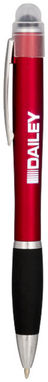 Світлодіодна ручка Nash з кольоровим елементом, колір червоний - 10714802- Фото №2