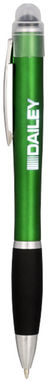 Світлодіодна ручка Nash з кольоровим елементом, колір зелений - 10714804- Фото №2