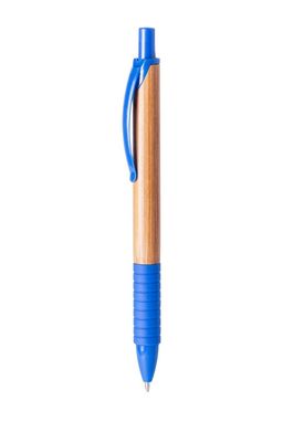 Ручка кулькова Heldon з бамбука, колір синій - AP781719-06- Фото №2